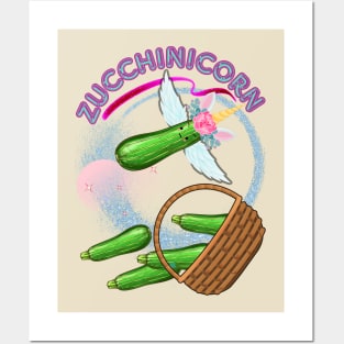 Zucchinicorn - Funny Unicorn Posters and Art